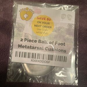 2 Piece Ball of Foot Metatarsal Cushions